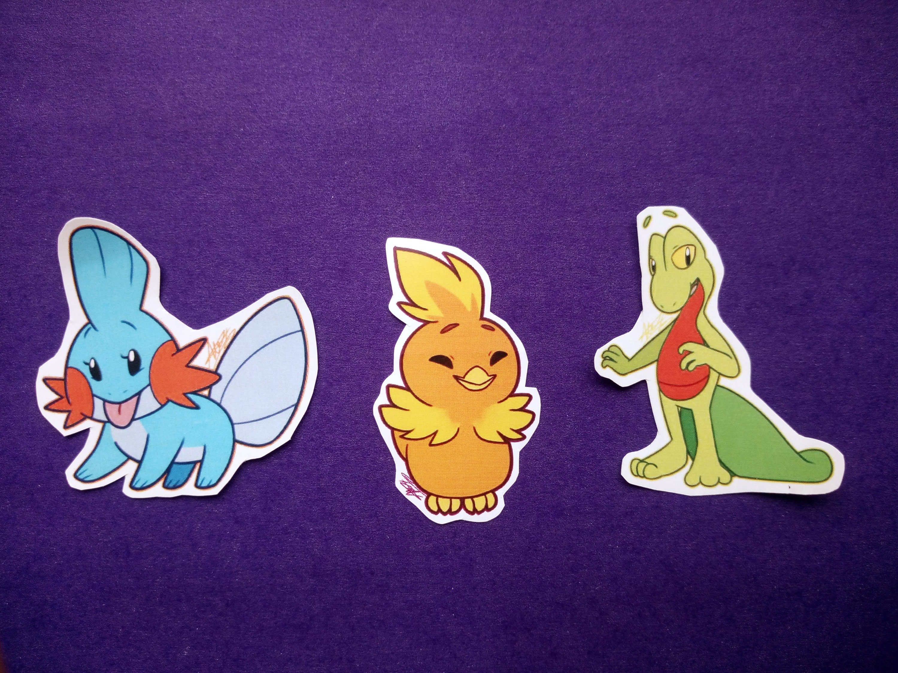 Pokemon Starters Gen 18 Stickers Pokemon Starters Etsy Australia