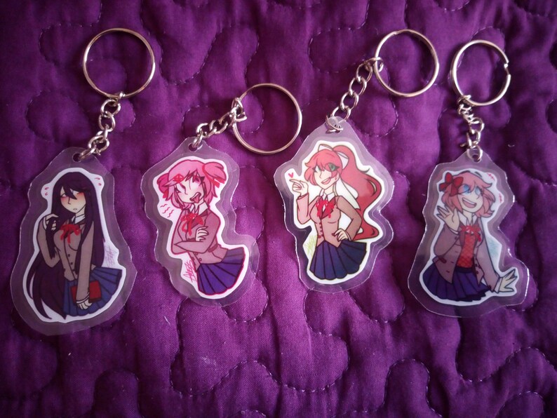 Custom Laminated keychain Keychain Laminated keychain Etsy