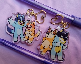 LAATSTE KANS!! || Bluey acryl sleutelhangers || Bluey sleutelhanger || Bluey acryl bedel || Bluey