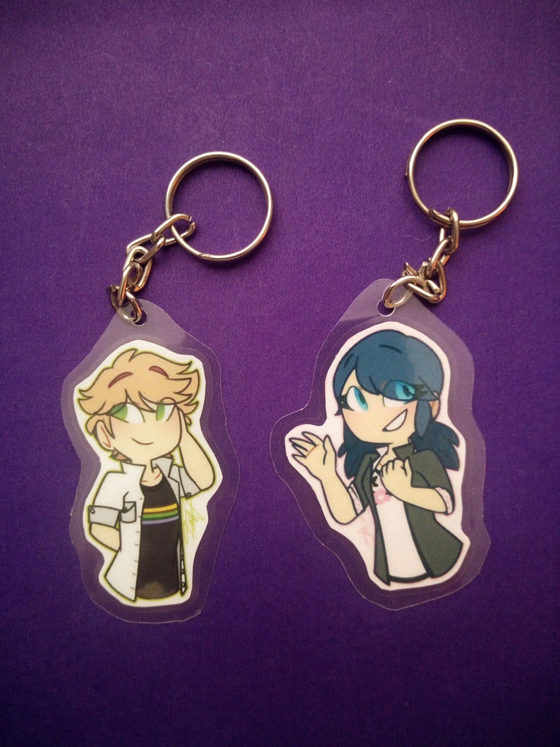 Custom Laminated keychain Keychain Laminated keychain Etsy