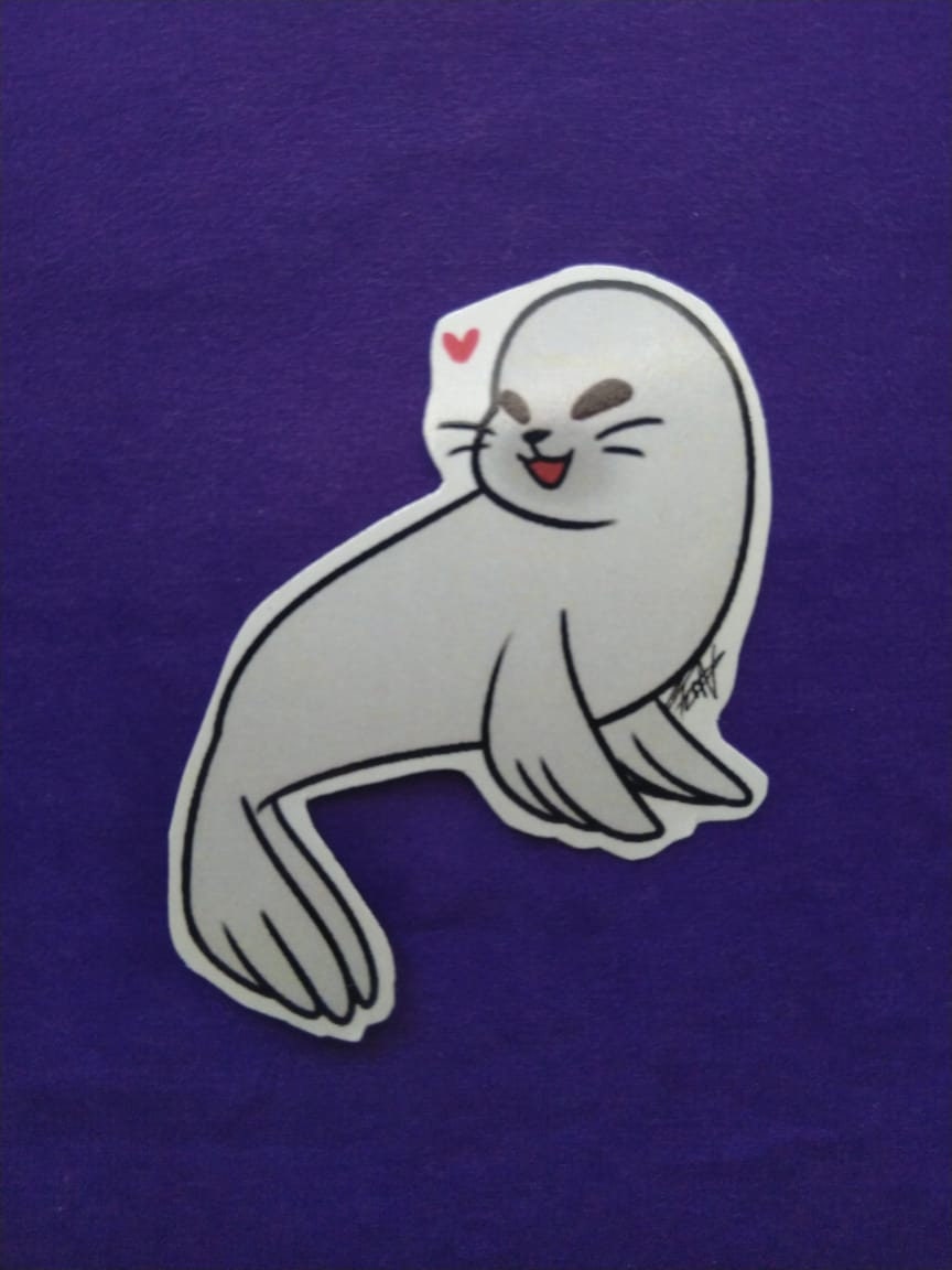 Little seal sticker Seal Sticker Cute seal Etsy