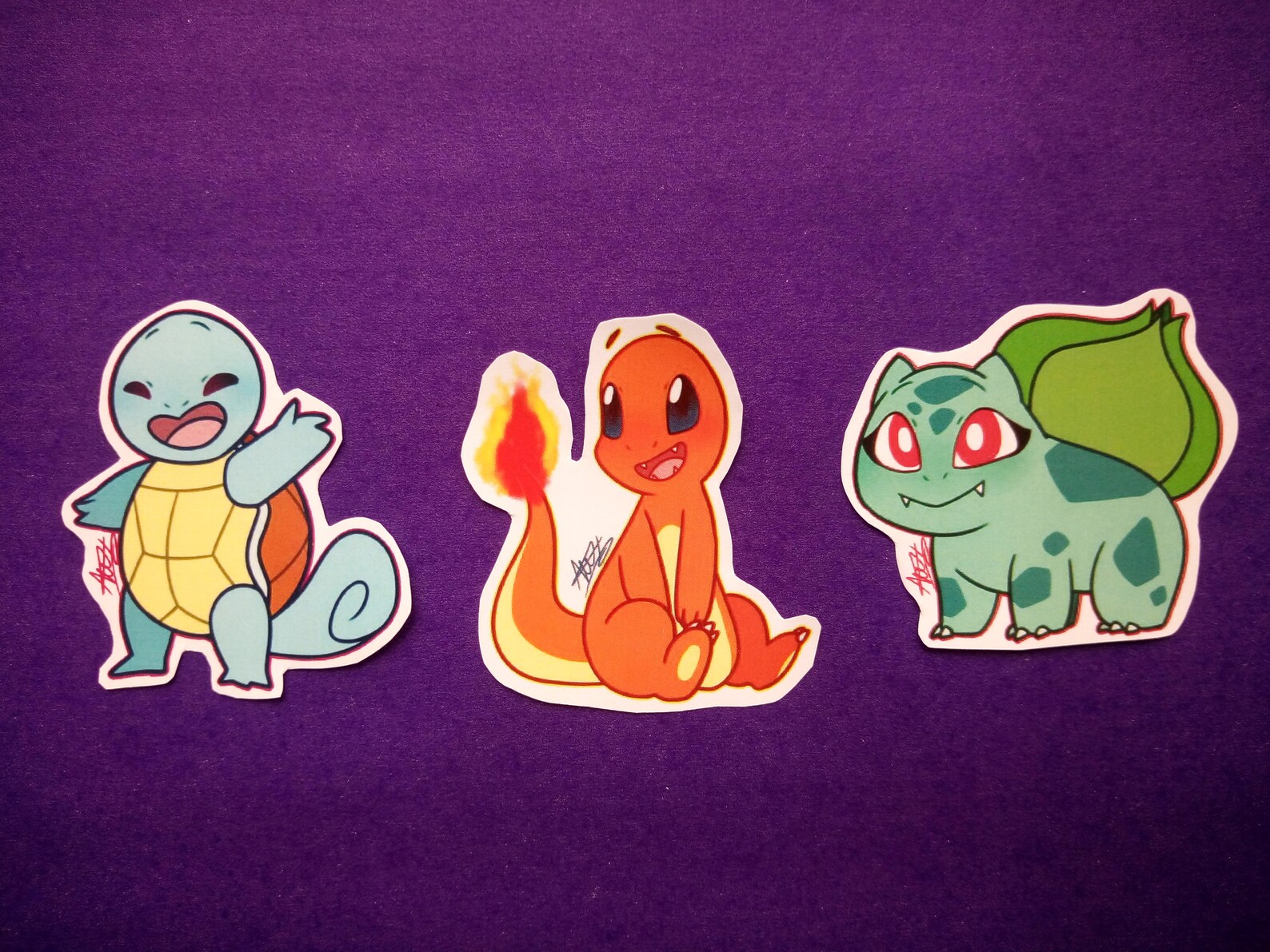 Pokemon Starters Gen 18 Stickers Pokemon Starters Etsy