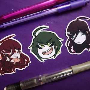 DERNIÈRE CHANCE!! || Autocollants Danganronpa Ultra Despair Girls || Danganronpa Ultra Désespoir Filles || Autocollants Danganronpa || Autocollants