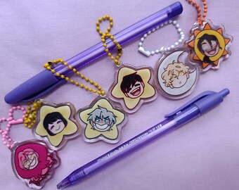 Alien Stage 1.5in acrylic keychains || Double-sided epoxy acrylic keychain || Alien Stage charm