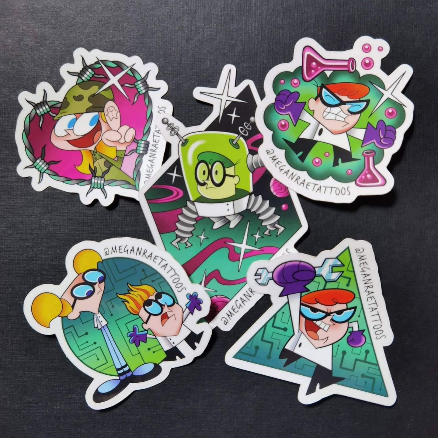 Dexter's Laboratory Sticker Set Etsy Australia