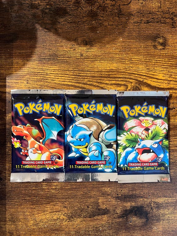 Proxie 1st Edition Base Set Pokémon Card Booster Pack - Etsy