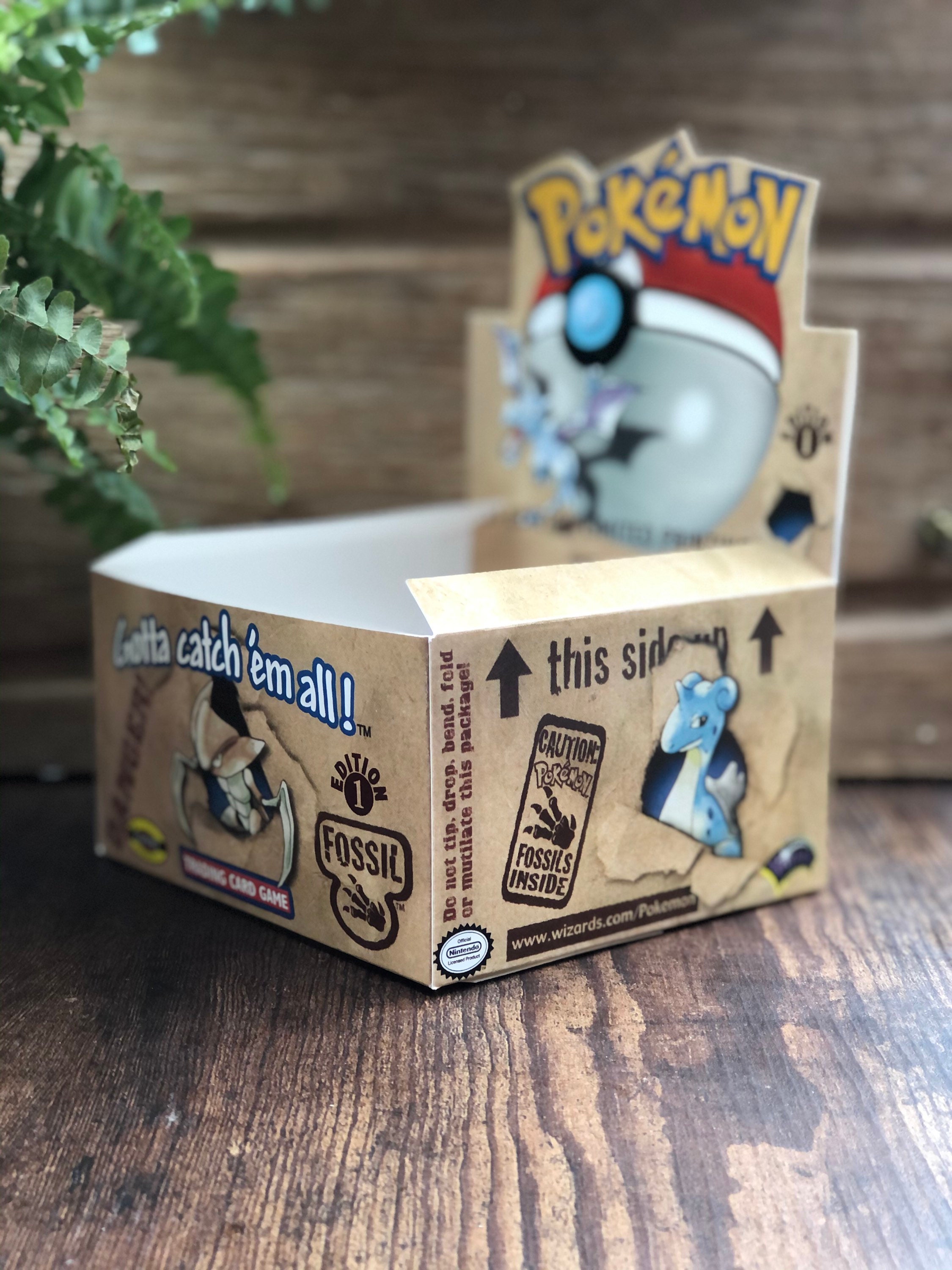Pokemon Trading Cards Fossil Booster Box Replacement Box Etsy