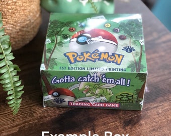 Scatola di booster del gioco di carte collezionabili Pokemon proxy vintage riempita e sigillata