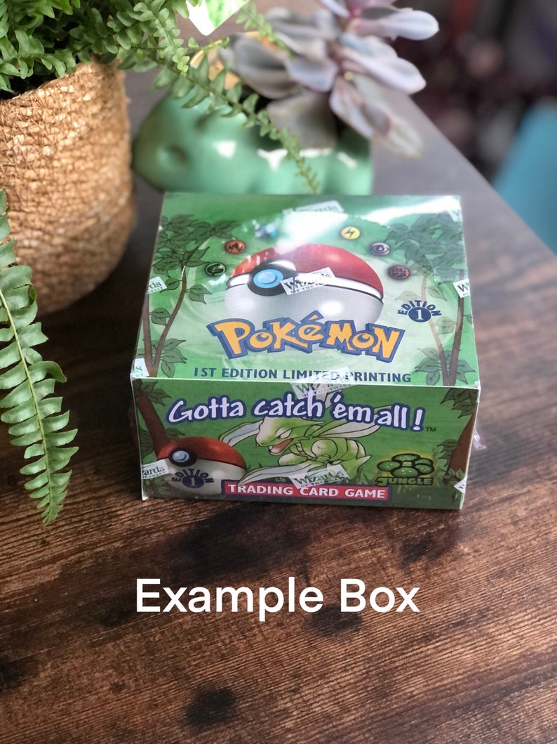 Gefüllte und versiegelte Vintage Proxy Pokemon Sammelkartenspiel Booster Box Bild 1