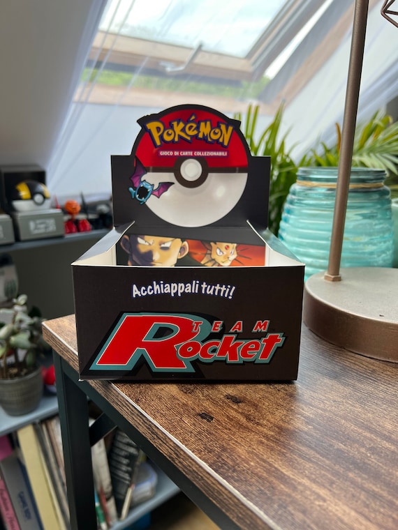 Pokemon Trading Card Italian Team Rocket Booster Box (replacement Proxie Box)  - Etsy Hong Kong