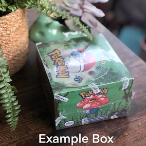 Boîte de rappel de jeu de cartes à collectionner Pokemon proxy vintage remplie et scellée image 2