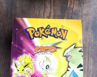 Pokemon Trading Card Neo Destiny Booster Box (replacement Box) - Etsy