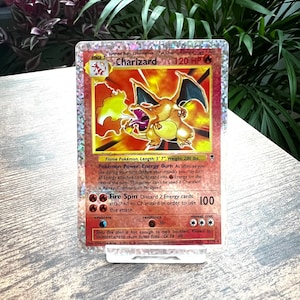 Custom Legendary Collection Reverse Holo Charizard Proxy Pokmon Card With  Confetti Holo - Etsy
