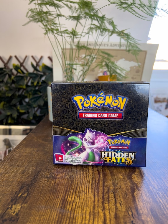 Custom Pokemon Trading Card Hidden Fates Booster Box (empty Box) - Etsy