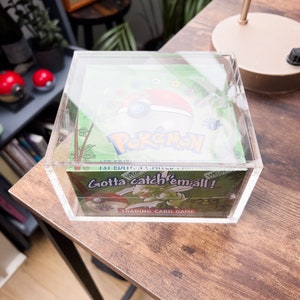 Boîte de rappel de jeu de cartes à collectionner Pokemon proxy vintage remplie et scellée image 7