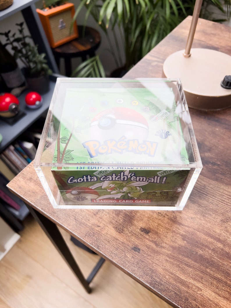Boîte de rappel de jeu de cartes à collectionner Pokemon proxy vintage remplie et scellée image 7