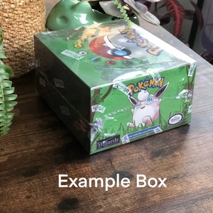 Boîte de rappel de jeu de cartes à collectionner Pokemon proxy vintage remplie et scellée image 3