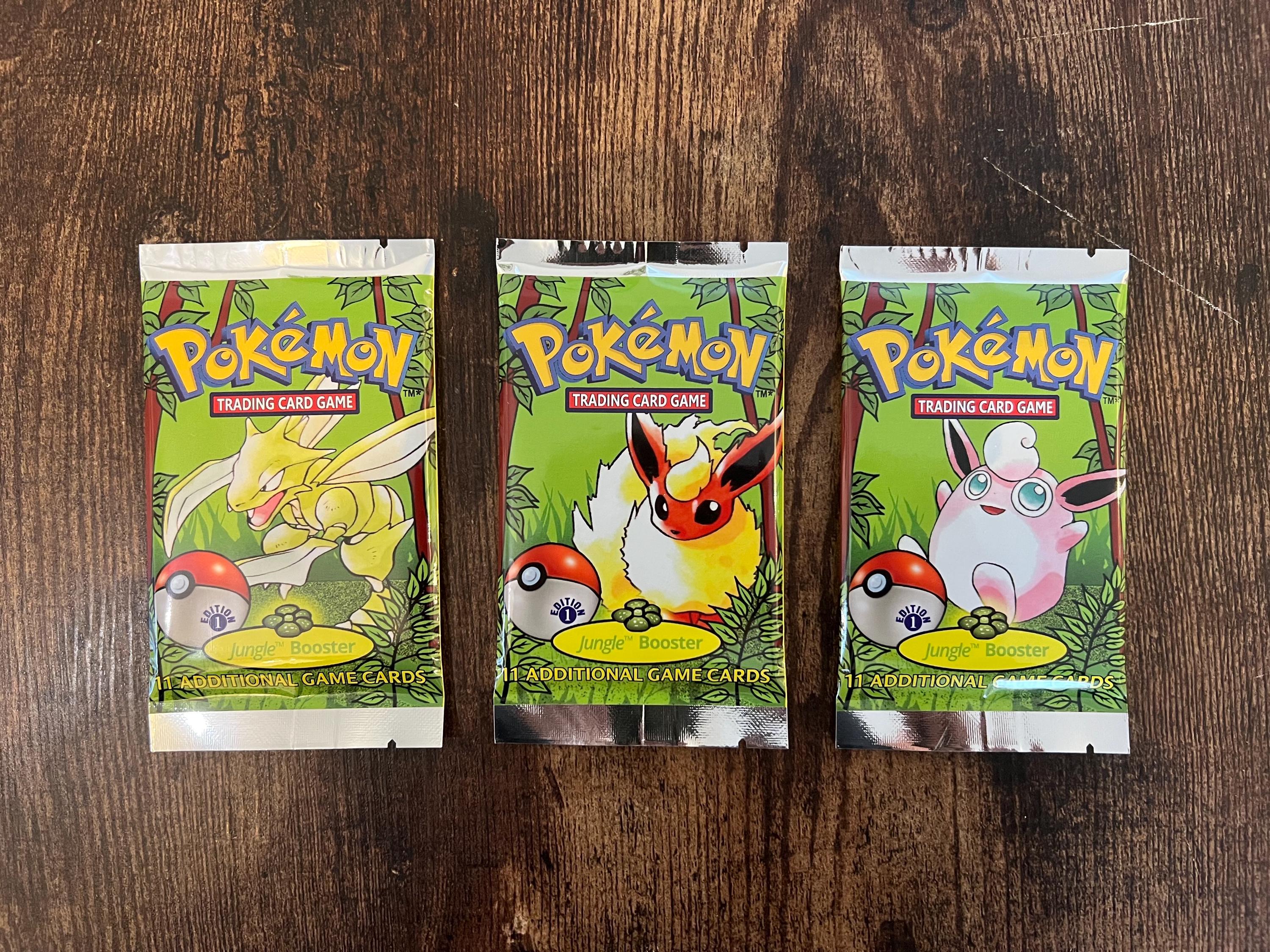 英語版 ポケモンカード jungle booster セット 袋付き Wizards of the