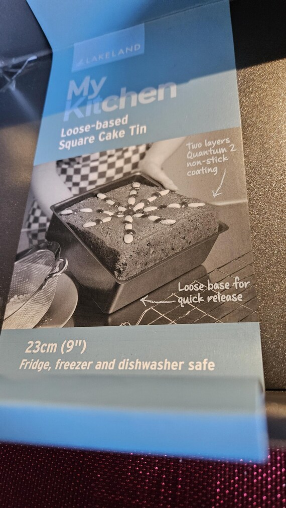 Three Lakeland My Kitchen Square Graduated Sizes Loose Base Non