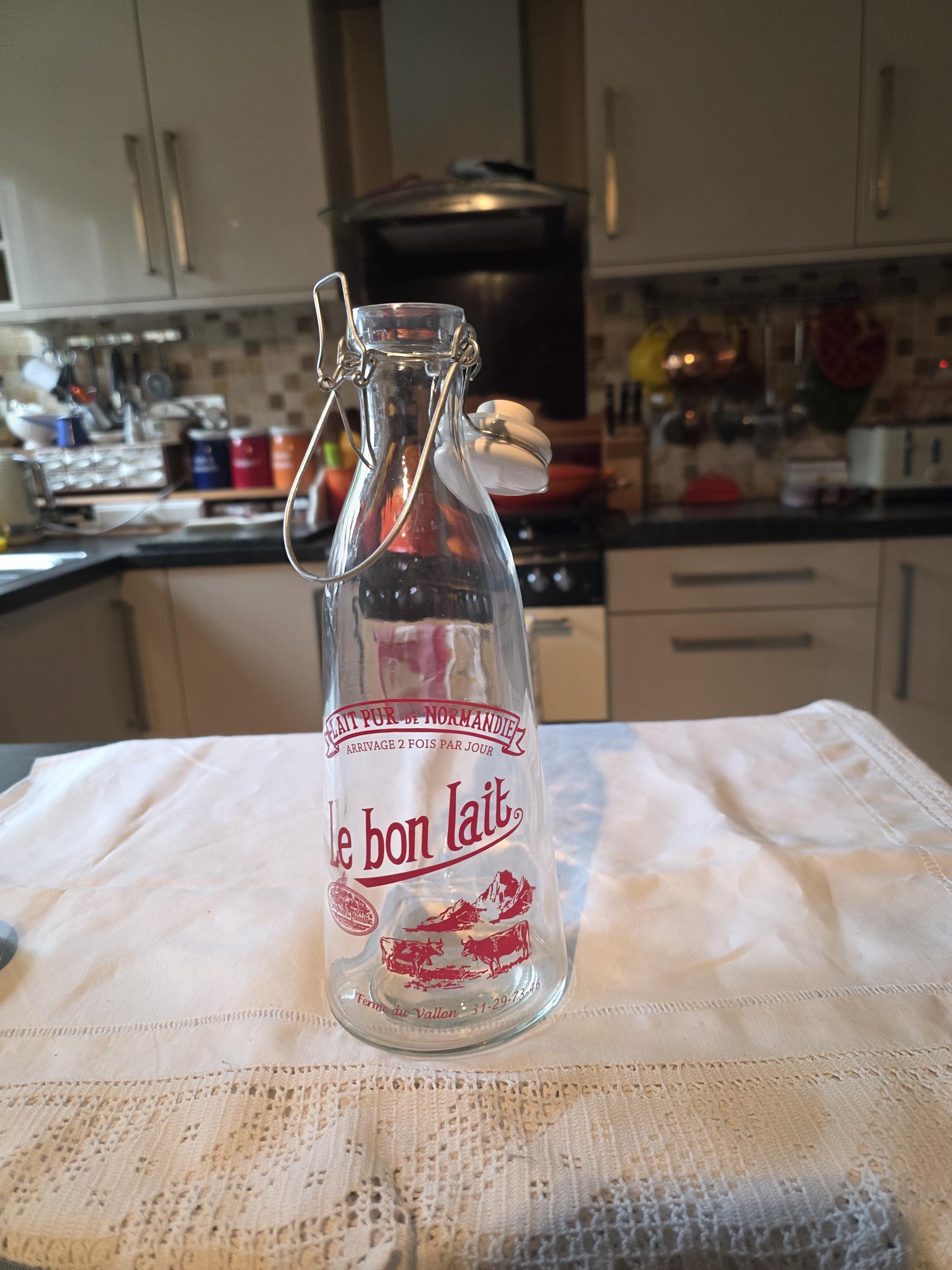 Antique French France Milk Bottle - Etsy