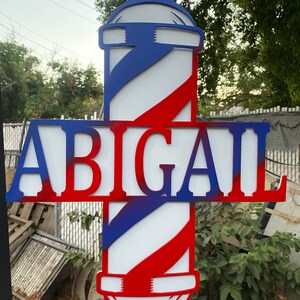 Barber sign with name