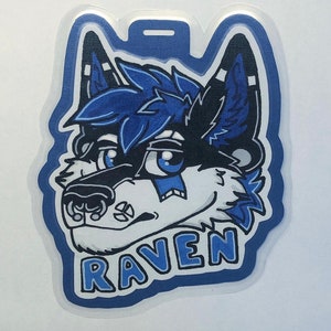 Custom Traditional Furry/Fursuit/Fursona Headshot Marker Badges