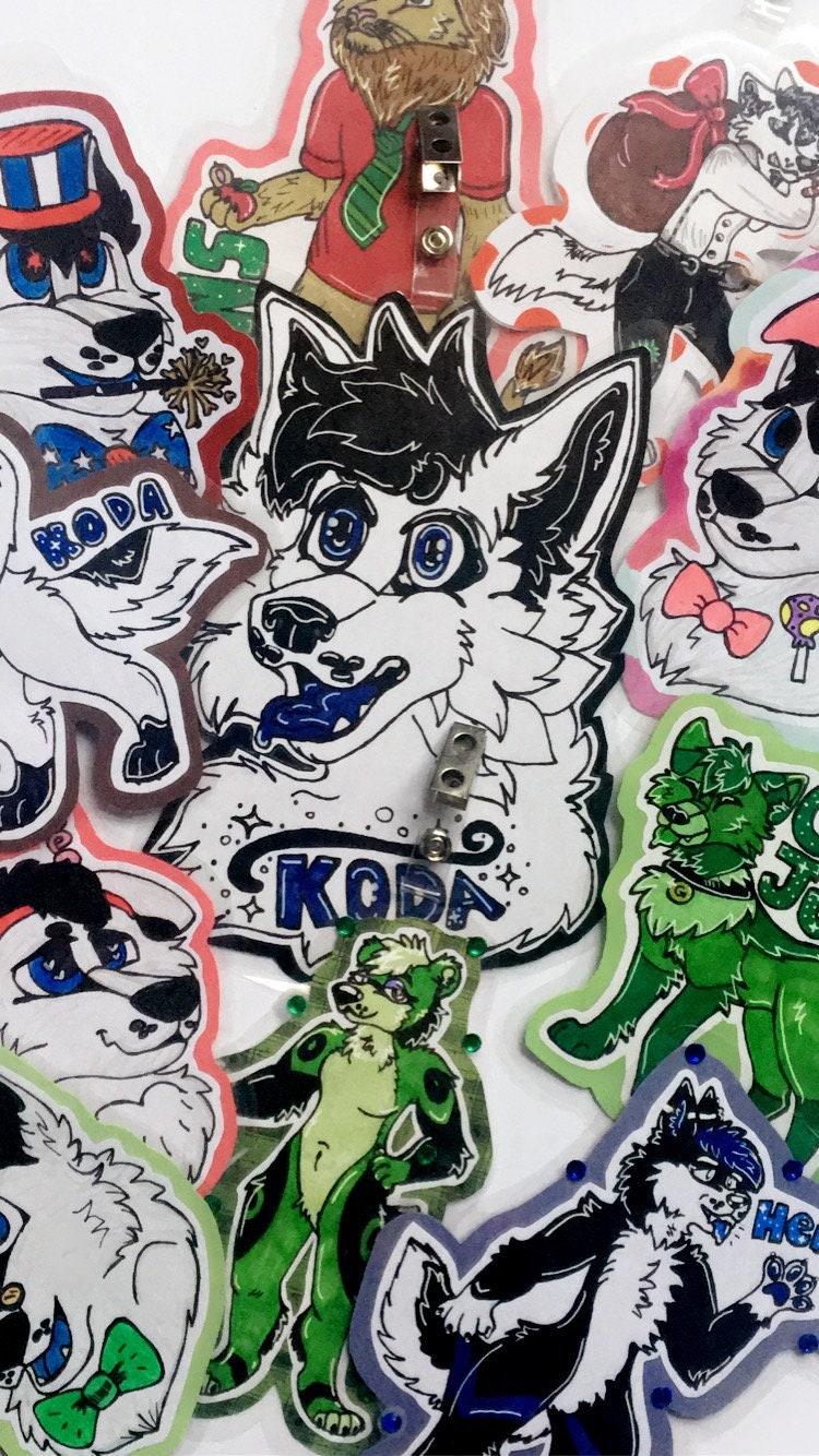 Custom Furry Badges COMMISSIONS OPEN | Etsy