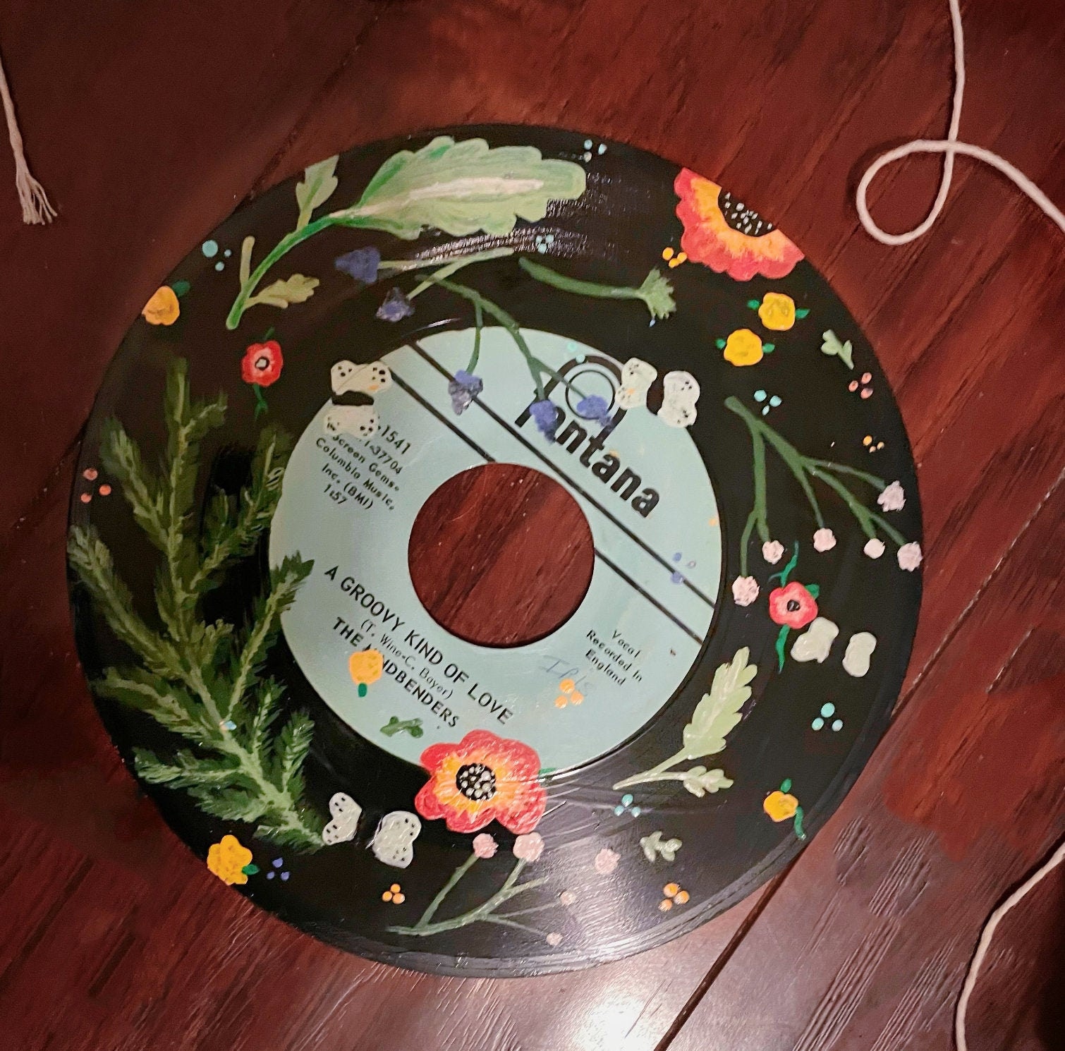 Floral Vinyl Records Etsy