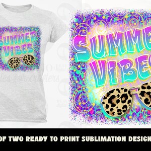 Lunettes de soleil guépard Summer Vibes en sublimation (téléchargement numérique)