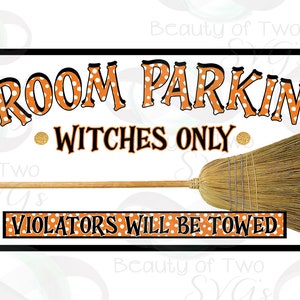 Heksen bezem parking sublimatie, Halloween-sublimatie ontwerp png, Hocus Pocus shirt png, Instant Download, Clipart, sublimatie downloaden