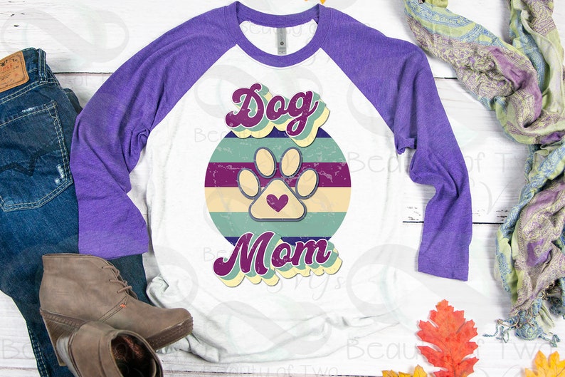 Distressed Dog Mom Sublimation Design png Dog png Instant Download,Clipart Sublimation Download Dog Mom Retro Vintage Sublimation design