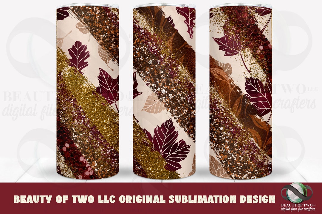 Autumn 20 Oz Tumbler Wrap Png Fall Leaves Milky Way Fall Autumn Tumbler ...