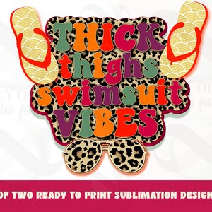 Summer Thick Thighs Swimsuit Vibes Sublimation, Summer Cheetah Sublimation Design png Distressed Instant Download Sublimation Download png
