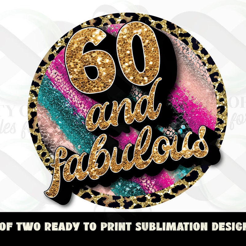 60 and Fabulous - Etsy