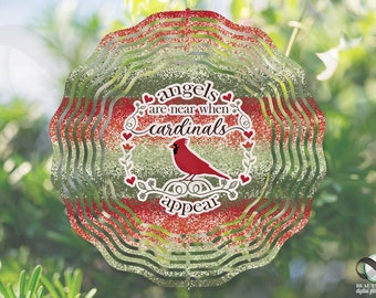 Diseño de molinillo de viento cardenal para sublimación: Regalo conmemorativo (Descarga PNG)