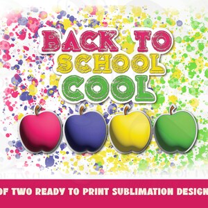 Back to School Cool Logo Sublimation png Back to School Vibes Sublimation Design Template Retro PNG Ready to Print Sublimation Design png