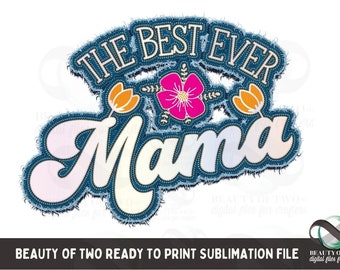 Mama retro namaakborduurwerk, png, sublimatie Moederdag (digitale download)