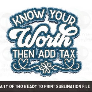 Know Your Worth Retro Sublimation PNG: Mental Health Design (Digital Download)