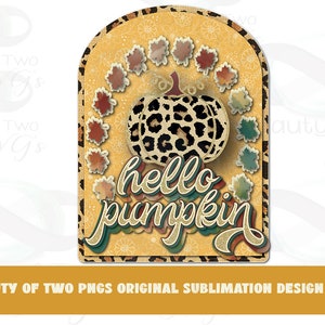 Hola calabaza leopardo png sublimación retro, diseño vintage de otoño png, hojas de otoño tie dye png, descarga instantánea, sublimación de imágenes prediseñadas png