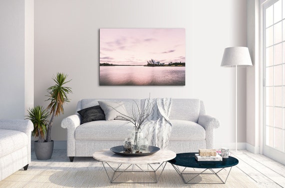 Sydney Opera House rosa Leinwand Wand Kunst Bild Home | Etsy
