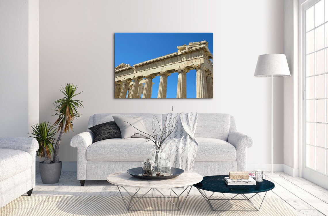 Acropolis Athens Greek Canvas Wall Art Picture Home Decoration Etsy