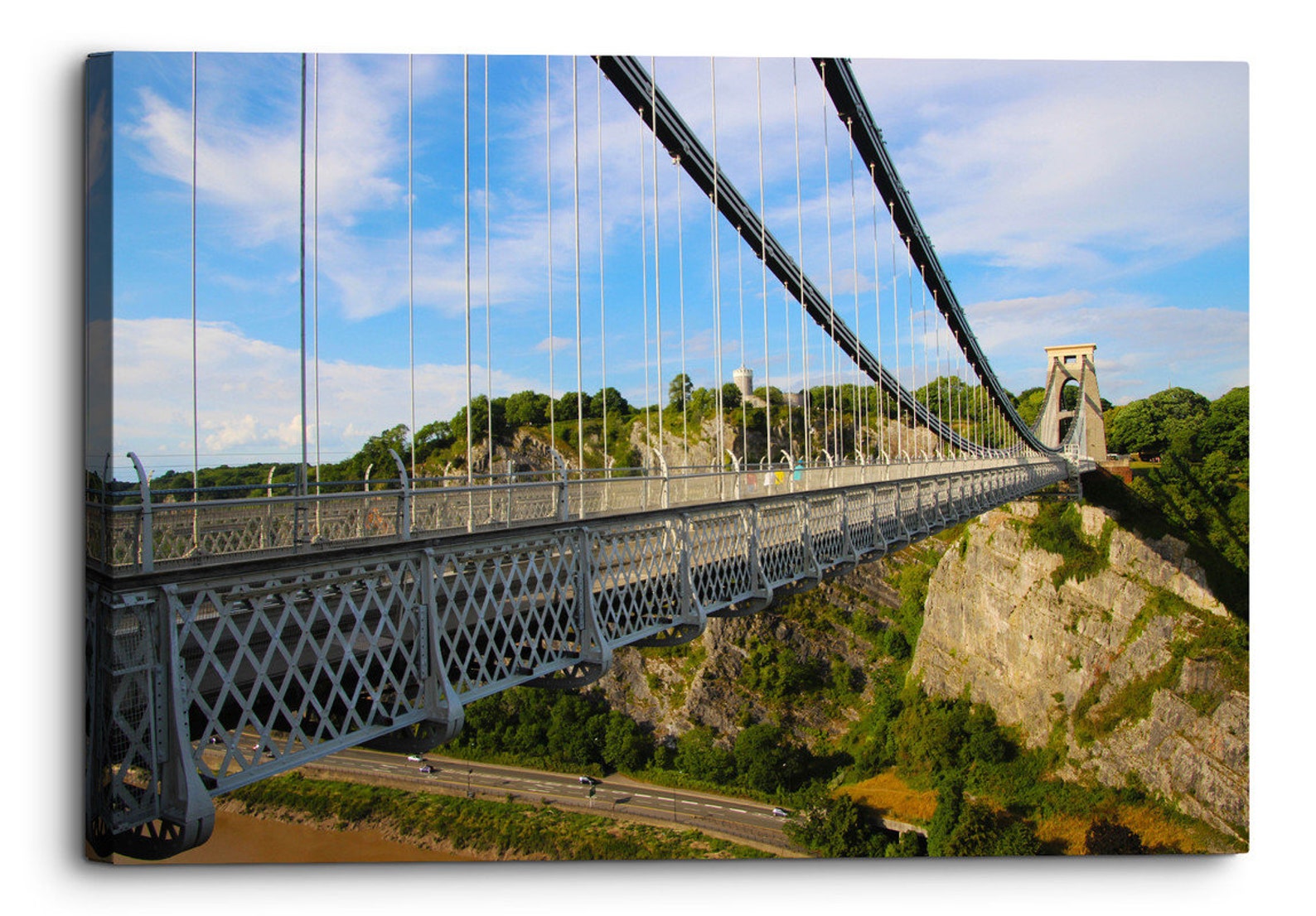 Clifton Suspension Bridge Close Up Canvas Wall Art Picture Etsy