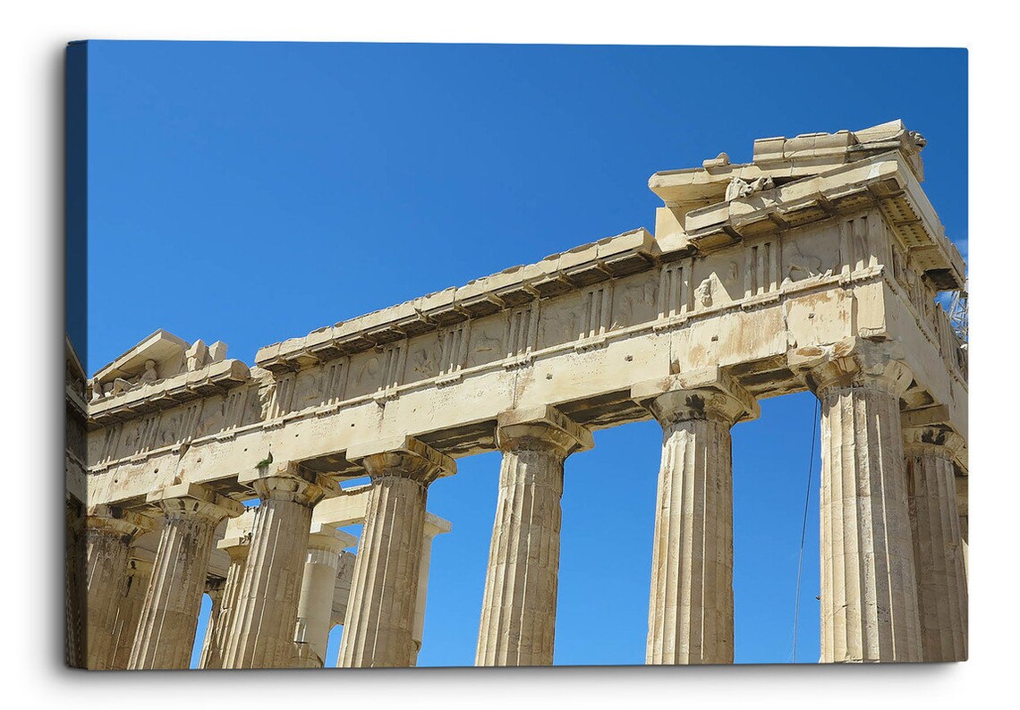 Acropolis Athens Greek Canvas Wall Art Picture Home Decoration Etsy