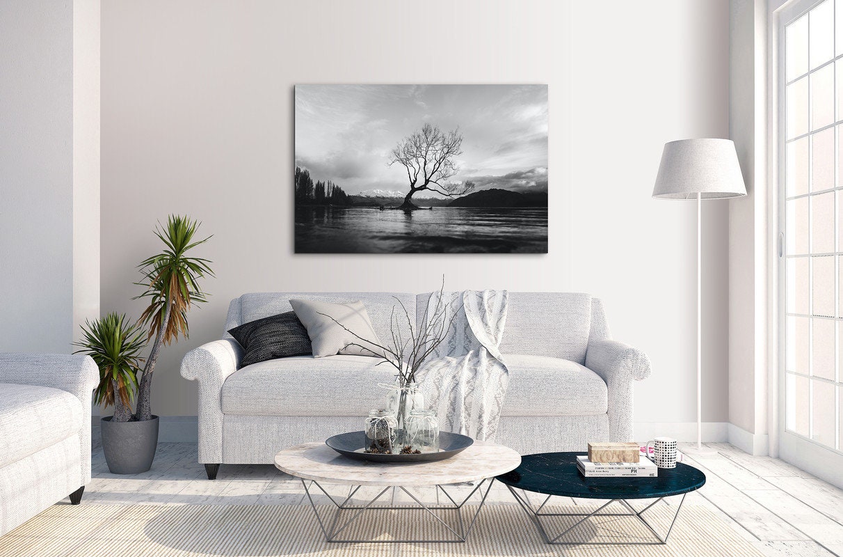 The Wanaka Tree New Zealand Canvas Wall Art Picture Home | Etsy