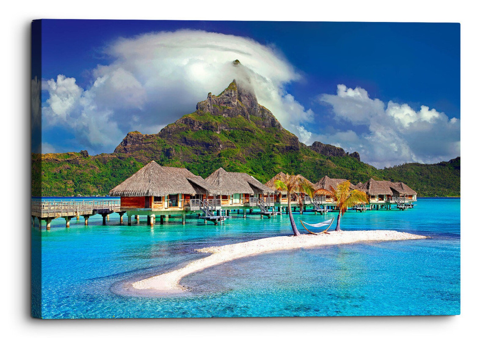 Tropical Island Paradise Canvas Wall Art Picture Home Decor Etsy