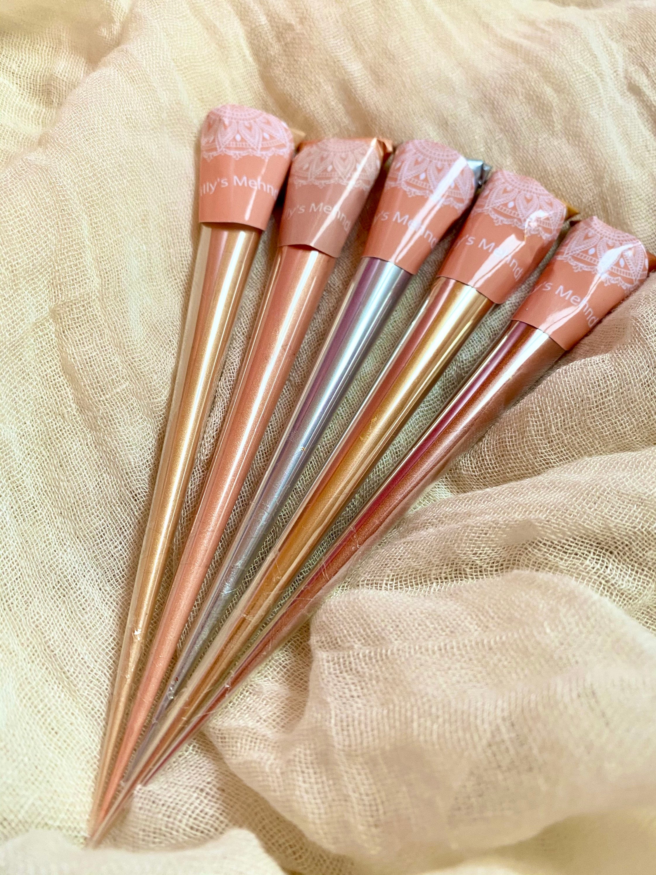 Acrylic paint METALLICS Colour Henna Cone Mehndi Paint Etsy