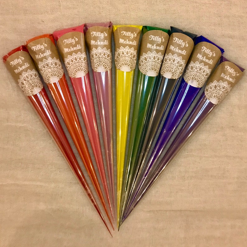 30g Acrylic Block Colour Henna Cone Mehndi Paint Candles Etsy