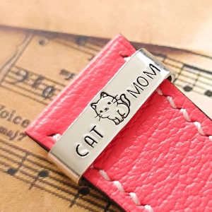 Horlogeband charme, kattenmoeder, gepersonaliseerd handgemaakt, slimme horlogeband charme