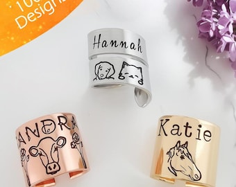 Personalized Stethoscope Name Tag, Original Custom Gift For Nurse, Doctor, Vet Charm, Medical Student, RVN Gift, Engraved Stethoscope