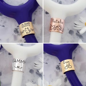 Personalized Stethoscope Name Tag: Nurse, Veterinarian, Doctor, Medical Student, ID Charm Gift